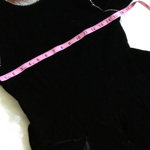 Neiman Marcus Velvet Midi Peplum Dress Size XS - Picture 6 of 10